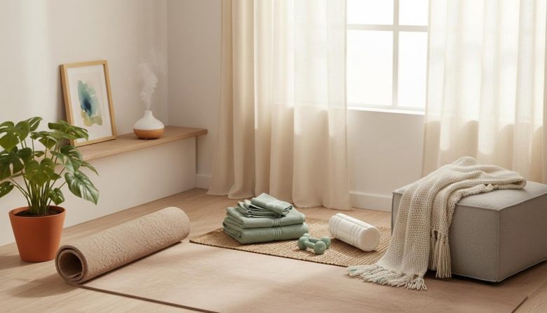 How to Set Up a Cozy Home Workout Spot